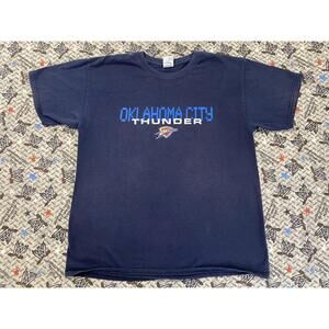 Oklahoma City Thunder T Shirt Mens Large